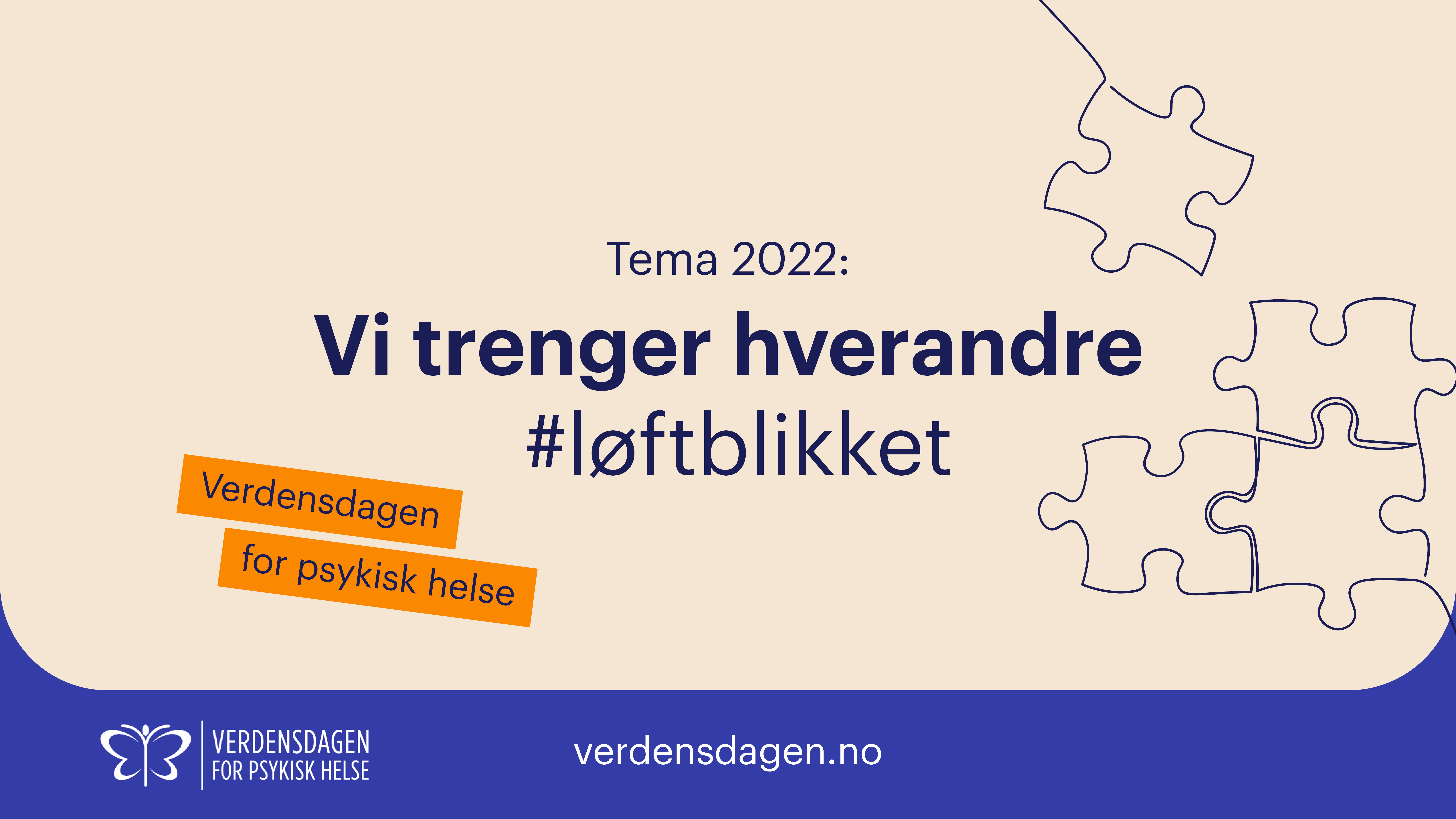 Kampanjeplakat- Verdensdagen for psykisk helse