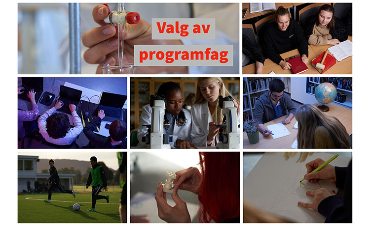Flere bilder av forskjellige programfag